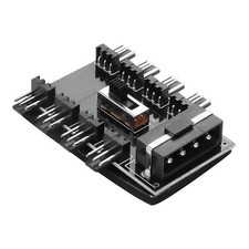 3 Pin Chassis Fan Hub 12V 1 to 8 Multi Way Computer Cooling Fan Splitter Cont...