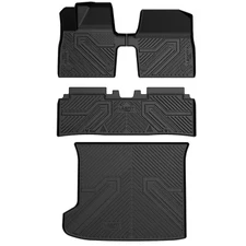 LASFIT Floor Mats for 2022-2024 Kia EV6 1st & 2nd Row & Cargo Mat Floor Liners
