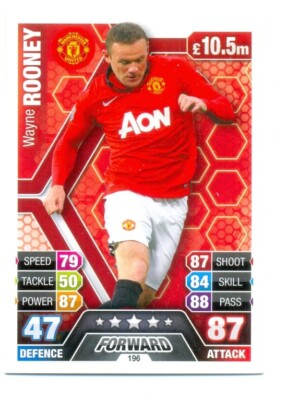 Topps Match Attax  2013-14 Premier League - Manchester United- Wayne Rooney