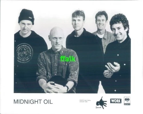 Press Photo: MIDNIGHT OIL 8x10 B&W 1996