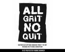 Motivational Fitness Cloth Banner - Large Wall Art - Home Gym Decor