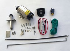 New 75lbs Nickel Trunk Solenoid Shaved Door Handle Popper Kit With Door Popper
