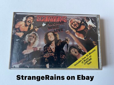 SCORPIONS  World Wide Live  -  Cassette Tape  -  PLAY TESTED / SOUNDS GREAT