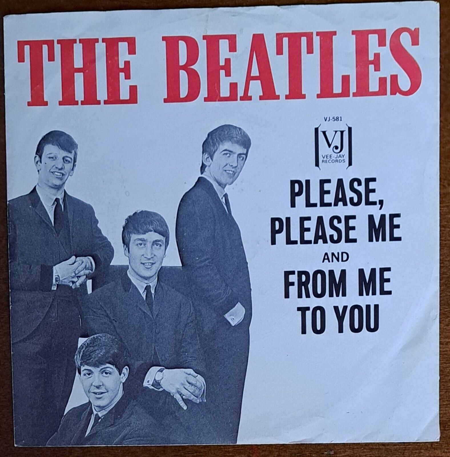 RARE!!! BEATLES EX++/ NEAR MINT- SLEEVE & VINYL 1964 "Please, Please Me" GREAT!