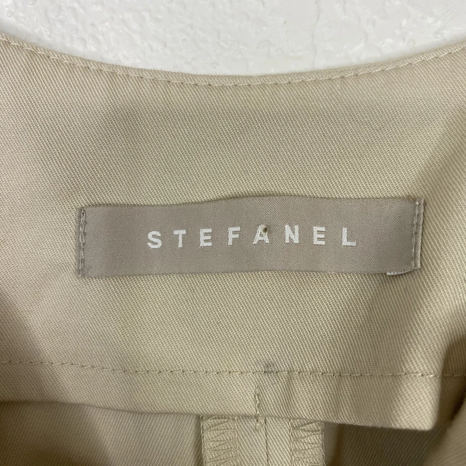 Vestido vaina Stefanel para mujer talla 12 beige caqui sin mangas oficina de negocios  Foto 4 de 4