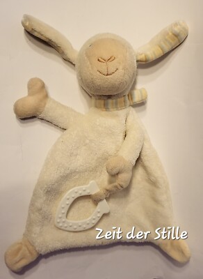 TOPOLINO TOPOMINI Schmusetuch Kuscheltuch Schaf weiß mit Beißring