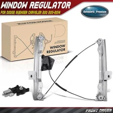 Front Left Power Window Regulator w/ Motor for Chrysler 200 Dodge Avenger 2-pin