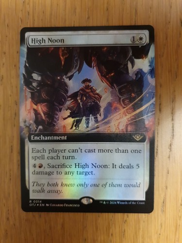 Mtg High Noon Extended Art Foil - Outlaws Of Thunder Junction