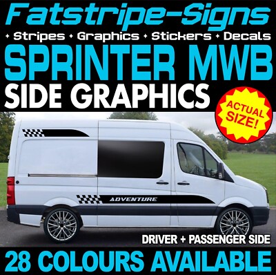 to fit MERCEDES SPRINTER MWB GRAPHICS STICKERS