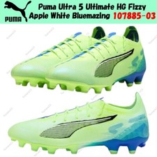 Puma Ultra 5 Ultimate HG Fizzy Apple White Bluemazing 107885-03 Men's Size