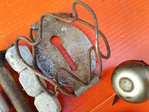 pedali bronzino portariviste maniglia saltafossi bici epoca - Foto 5 di 12