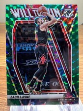 2020-21 Panini Mosaic #9 Zach LaVine Will to Win Mosaic Green