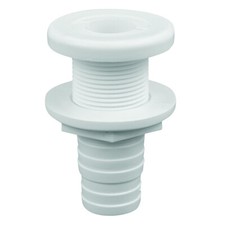 ATTWOOD PLASTIC THRU-HULL FITTING 1 1/8" ID WHITE