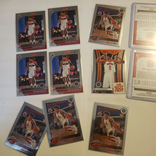 2019 Nba Hoops Premium Stock Rui Hachimura Rookie Card Lot Of 11 card Two Prizms - Picture 9 of 9