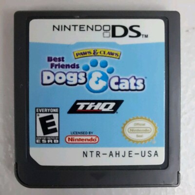 Paws & Claws: Dogs & Cats Best Friends (Nintendo DS, 2007) GAME ONLY