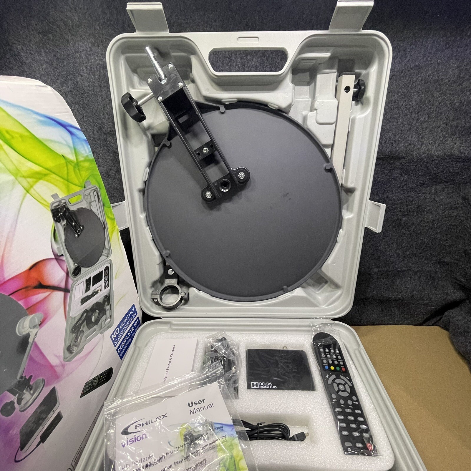 Philex Vision HD Portable Satellite System In Carry Case For Boat