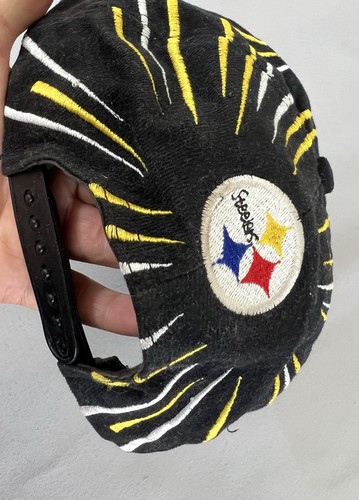 Vintage Pittsburgh Steelers NFL Snapback Hat Shockwave Football Y2K - Picture 5 of 10