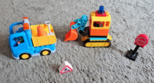 Lego Duplo Tipper Truck and Excavator wih 2 figures & accessories