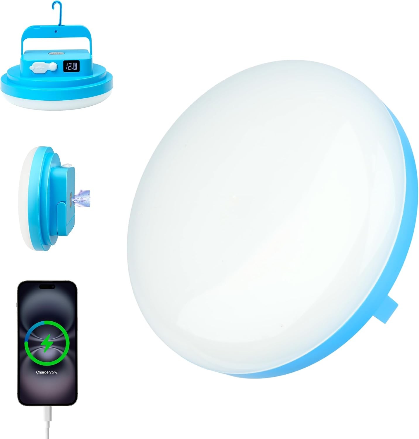 Rechargeable LED Camping Lantern with Dual USB Output