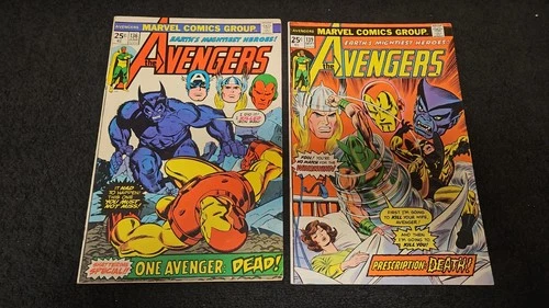 1975 MARVEL COMICS THE AVENGERS LOT OF 2 (#136-139) MID-GRADE VINTAGE BEAST MCU