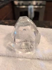 Steuben George Thompson Cane Cut Teardrop Swirl Paperweight & Bubbles