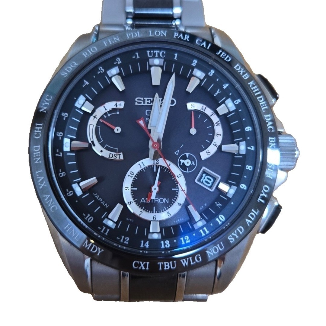 Seiko Astron Men's Black Watch - 8X53-0AB0-2 for sale online