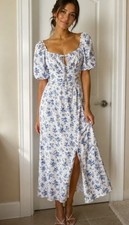 full length floral dress unbranded with LoveShackFancy inspo size medium 