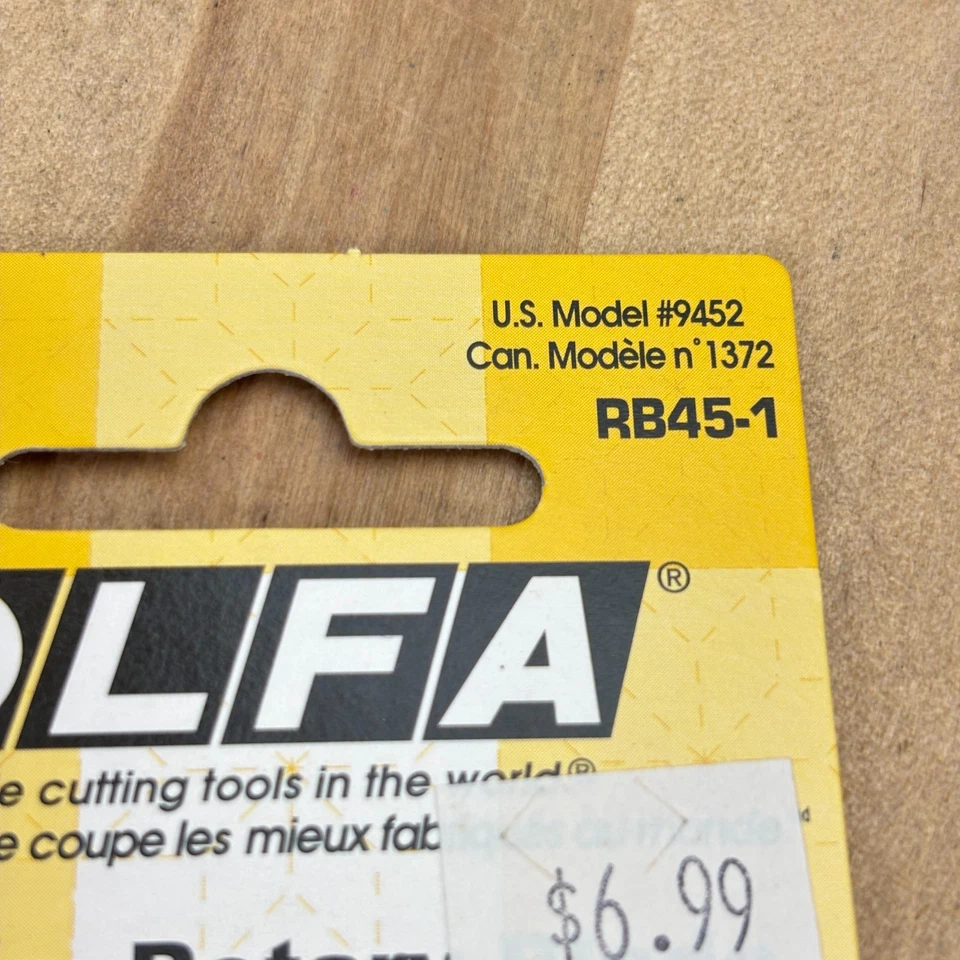 OLFA 45mm Rotary Cutter Replacement Blade Tungsten Carbide RB45-1 #9452 NOS - Image 3 of 4
