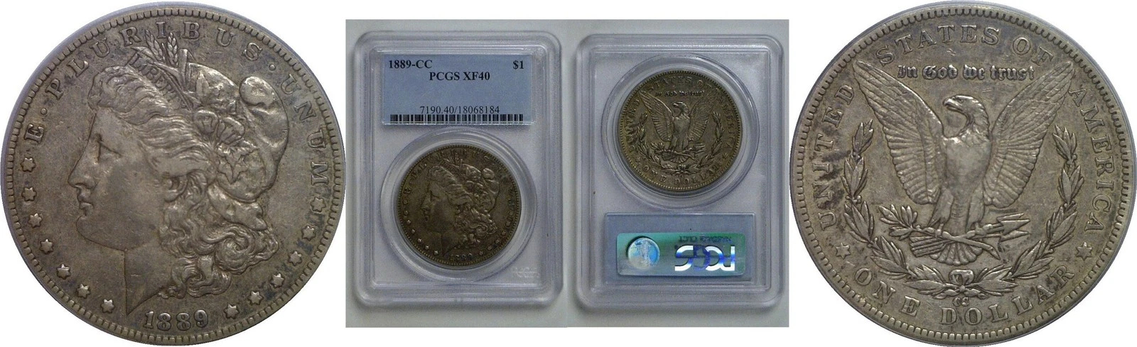1889-CC Morgan Dollar   PCGS XF-40