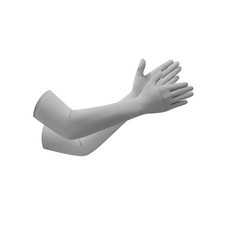 Women's Summer Cooling UV Long Sun Gloves UPF50 Sun One Size Deep Grey