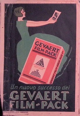 Gevaert Film-Pack Brochure 1930s Art Deco Italian Photo Order Form Italy
