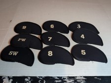 Golf Club Head Iron Wedge Covers 3-9 SW PW Set Of 9