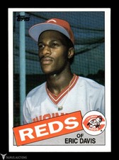 1985 Topps #627 Cincinnati Reds Eric Davis Rookie Baseball Card NM