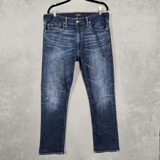 Polo Ralph Lauren The Hampton Relaxed Straight Dark Wash Jeans mens 36x32