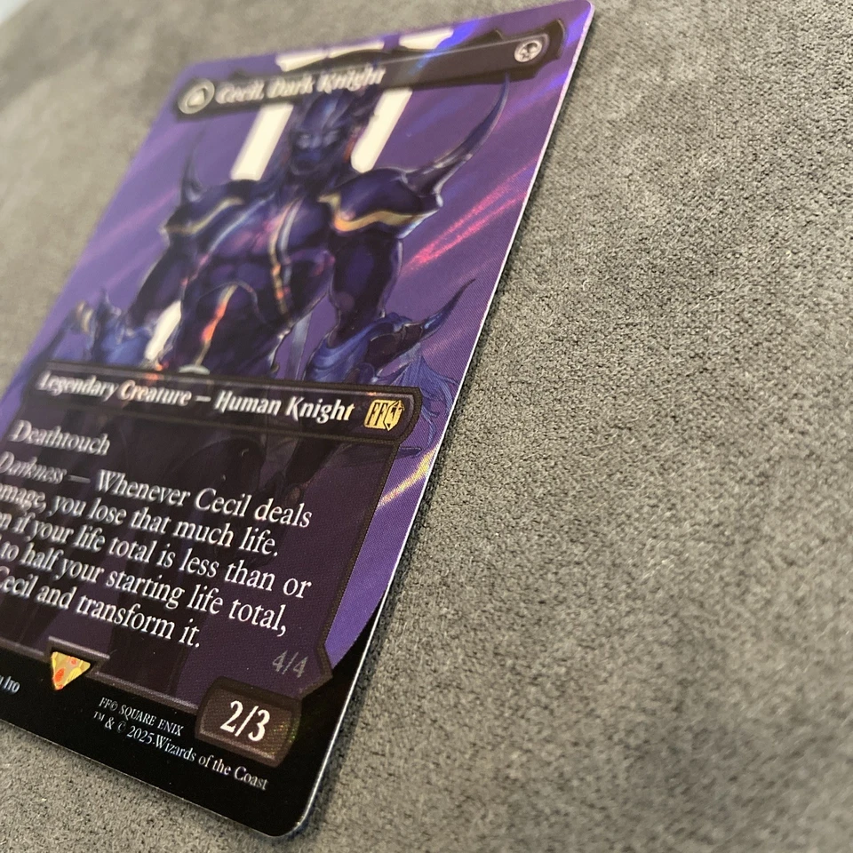 Cecil, Dark Knight (Borderless) #0525 (SURGE FOIL) Final Fantasy FIN Magic MTG - Image 4 of 4