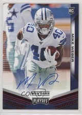 2019 Panini Playoff Rookie Auto Red Zone Auto Mike Weber #290 Auto 00jz