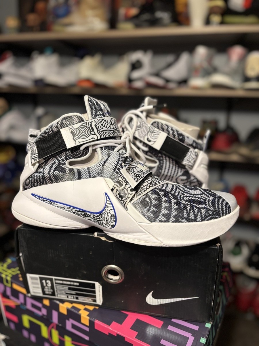 Size 13 - Nike LeBron Soldier 9 LE Freegums - White | eBay