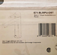 Delta 571-MPU-DST Galeon 1-Handle Bathroom Faucet in Matte Black