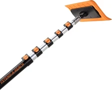 5-24 ft Telescoping Snow Roof Rake // High Reach Solar Panel Snow Removal Too...