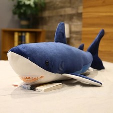 Shark Blue 24 Inch Stuffed Animal Plush Toys Toddler Soft Dolls Kids Gifts