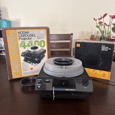 KODAK Carousel 4400 Slide Projector Box, 140 Tray, Lens, Load Stacker, No Remote