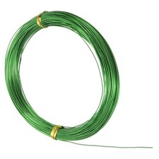 22 Gauge 0.6mm Aluminum Wire 100 ft Bendable Metal Craft Armature Wire Green