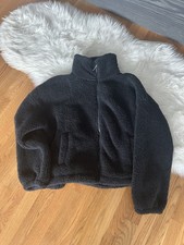 American Eagle Zip-Up Bear Hug Sherpa Blue Jacket XS/S Oversized