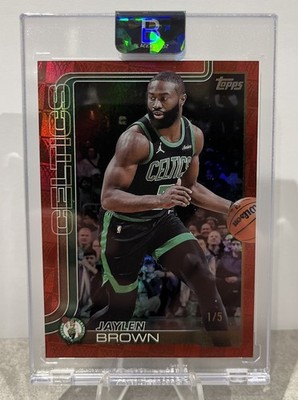 2025-26 Topps NBA Flagship - Jaylen Brown - Season Tip Off Red Foilboard /5