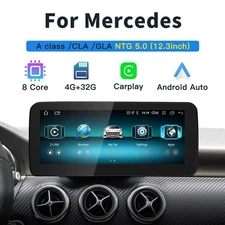 12.3" Screen Display Android CarPlay Multimedia for Benz A CLASS W176/GLA X156