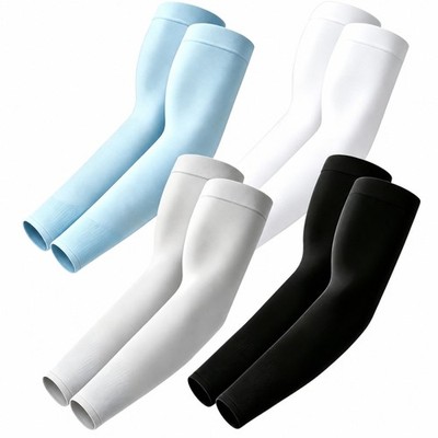 4 Paar Ärmel UV Schutz Armlinge Sonnencreme Arm Sleeves Sportschutz Kompression