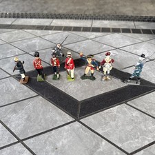 Lot of 7 Vintage Toy Lead Soldiers  no Brand  read