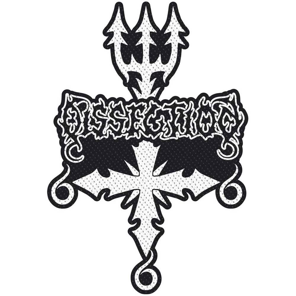 Dissection Logo Woven Cut Out Patch (One Size) (Black/White) One Size Black/Whit