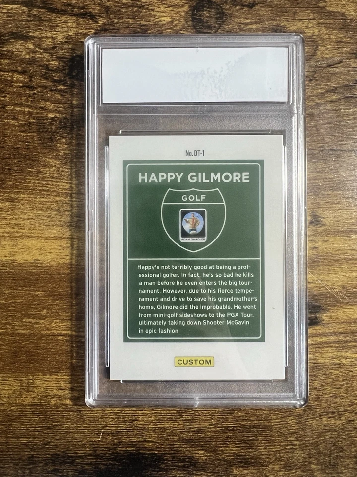 Custom Happy Gilmore x Adam Sandler Holo Golf Downtown USA 10 Slab Non Auto - Image 2 of 2