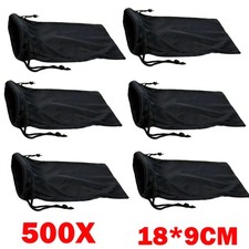 500x 18cm 9cm Micro Fiber Sunglasses Carrying Pouch Soft Case Glasses Bags